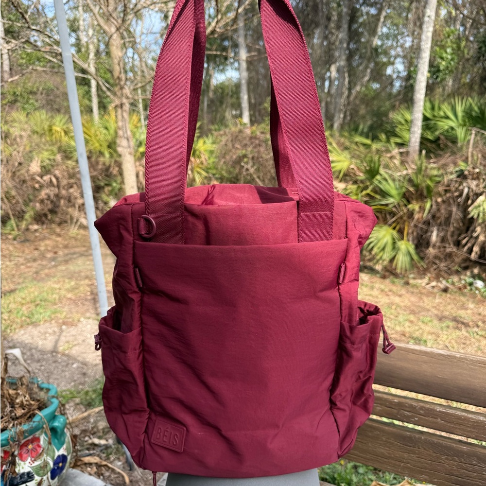 BÉIS Burgundy Sport Tote Bag - no longer available